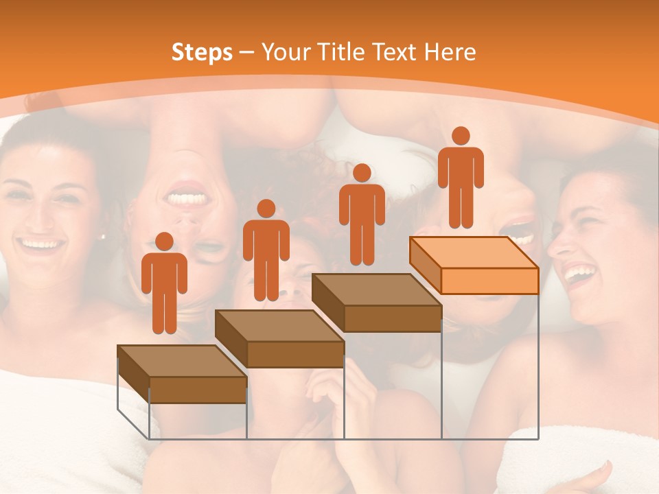 Beauty Sauna Laughing PowerPoint Template