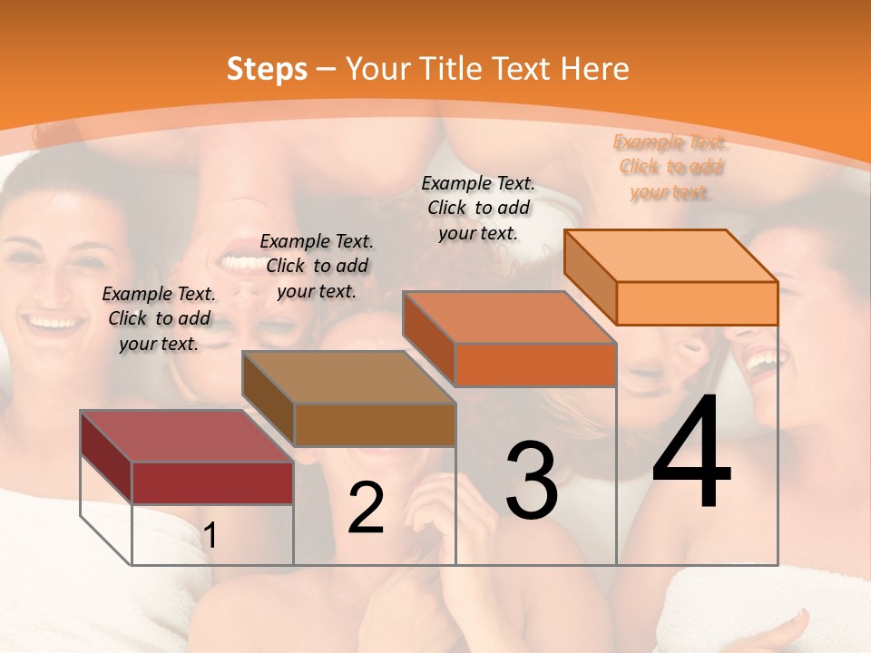 Beauty Sauna Laughing PowerPoint Template