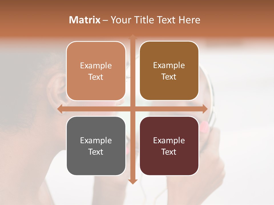 A Woman Looking At Her Reflection In A Mirror PowerPoint Template