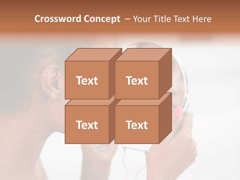 A Woman Looking At Her Reflection In A Mirror PowerPoint Template