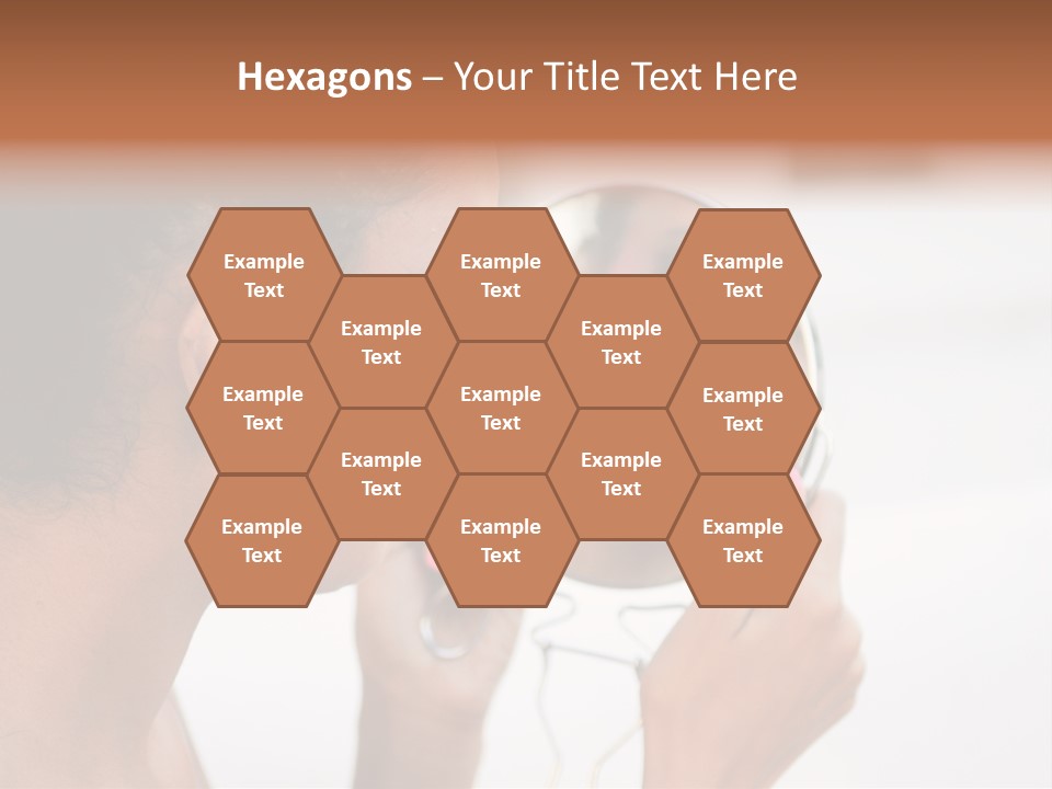 A Woman Looking At Her Reflection In A Mirror PowerPoint Template