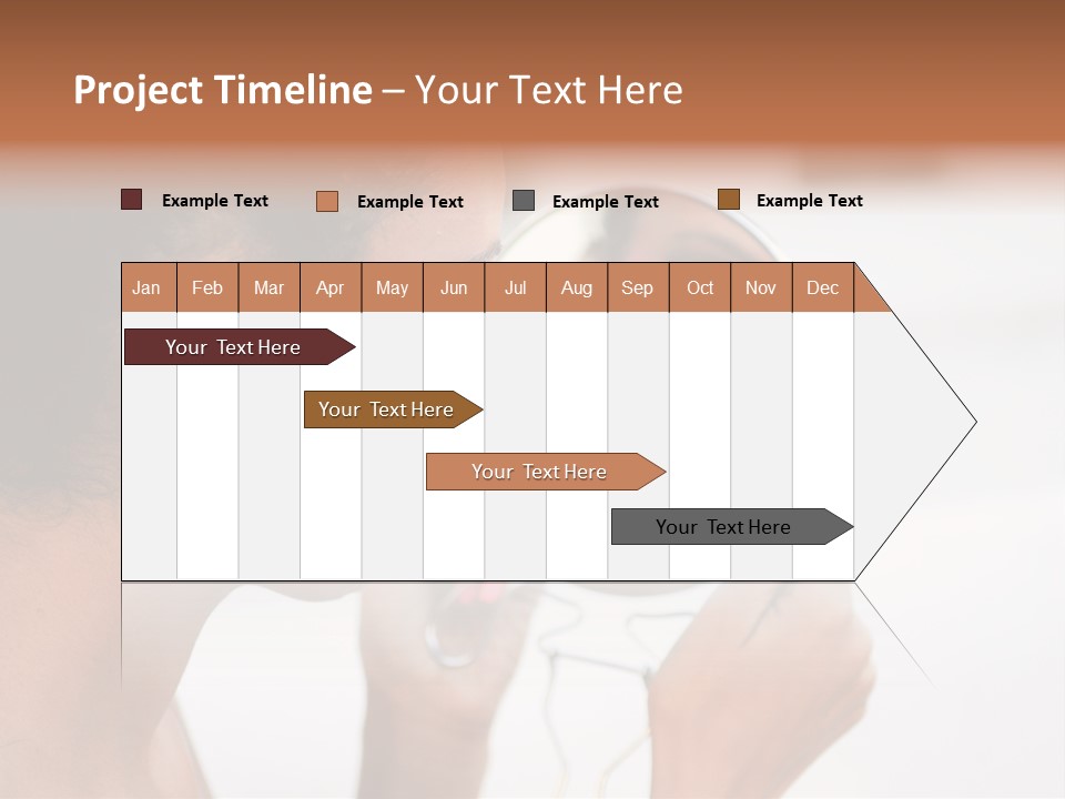 A Woman Looking At Her Reflection In A Mirror PowerPoint Template