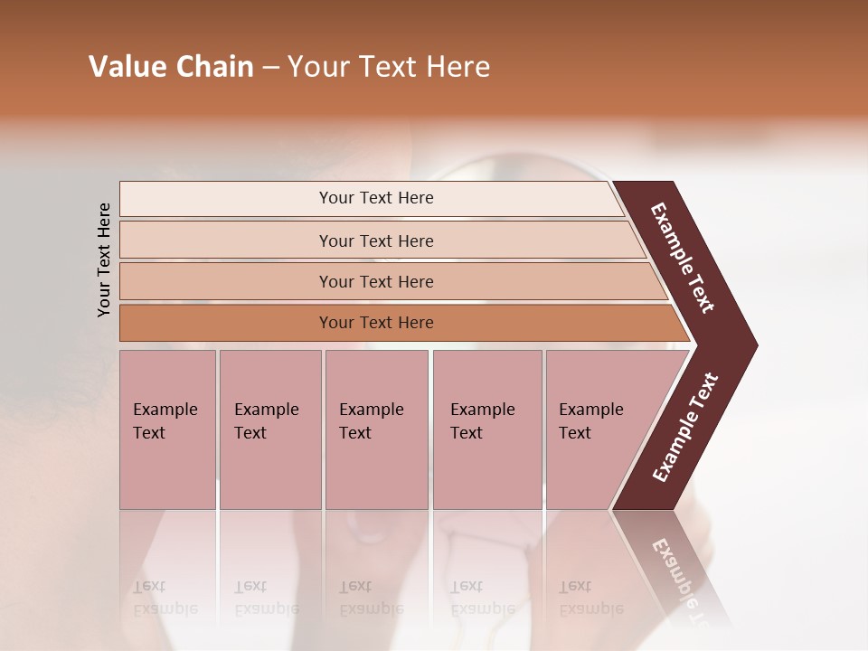 A Woman Looking At Her Reflection In A Mirror PowerPoint Template