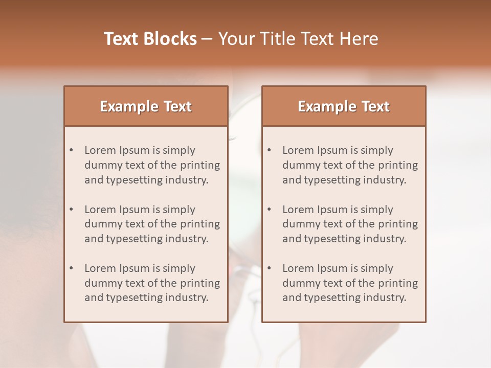 A Woman Looking At Her Reflection In A Mirror PowerPoint Template