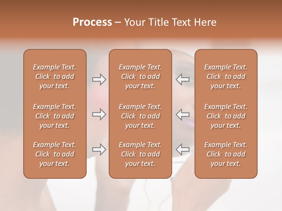 A Woman Looking At Her Reflection In A Mirror PowerPoint Template