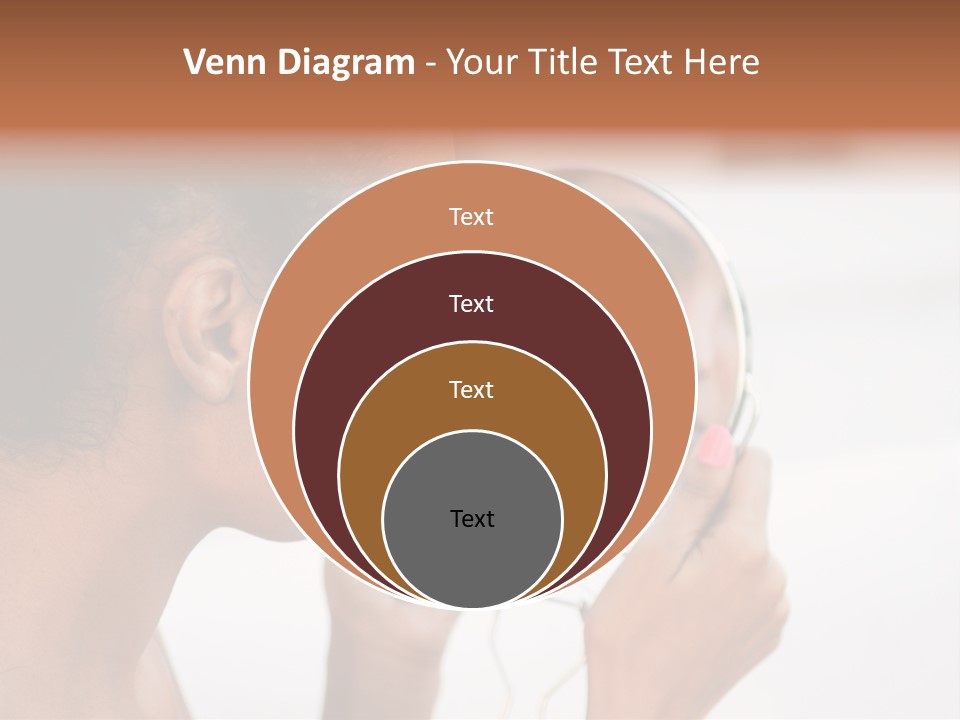 A Woman Looking At Her Reflection In A Mirror PowerPoint Template