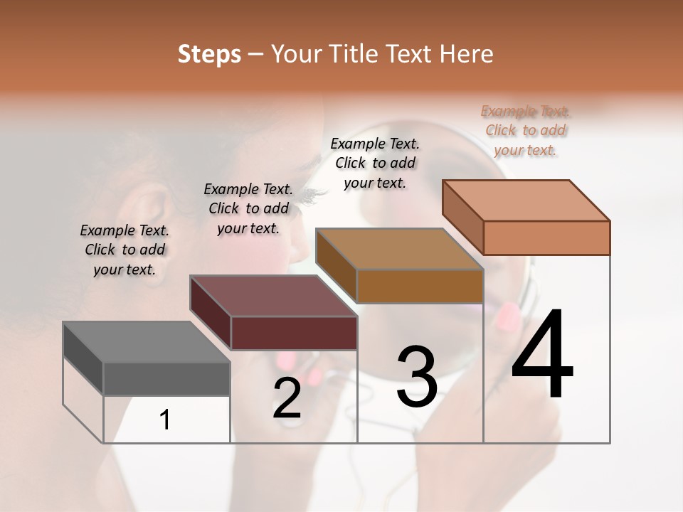A Woman Looking At Her Reflection In A Mirror PowerPoint Template