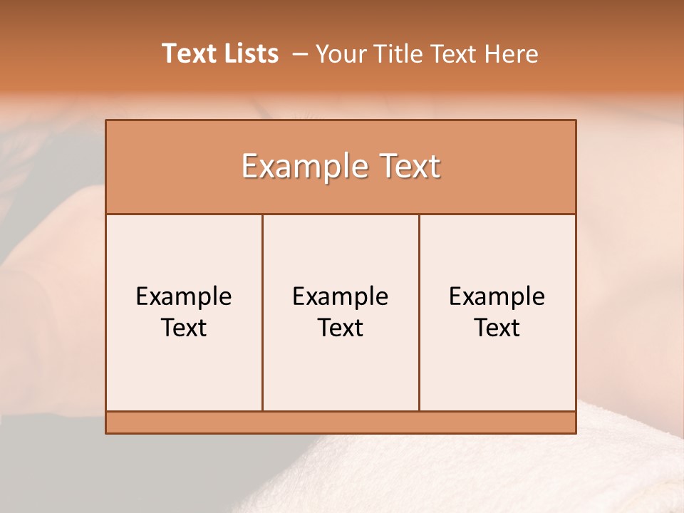 Body Care Salon Lifestyle PowerPoint Template