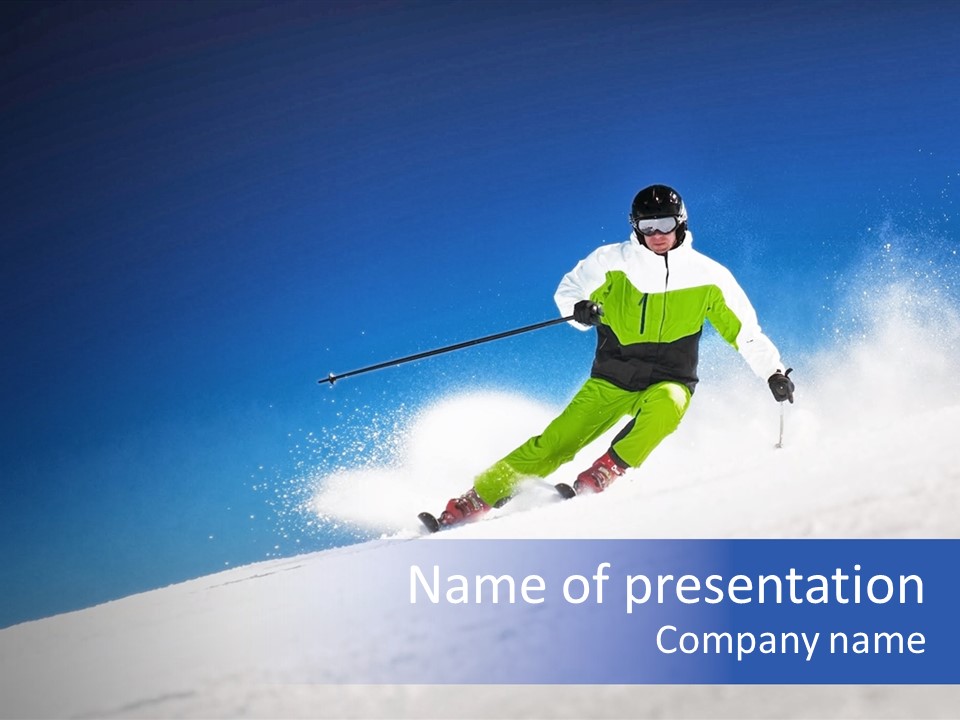 Winter Fast Extreme PowerPoint Template