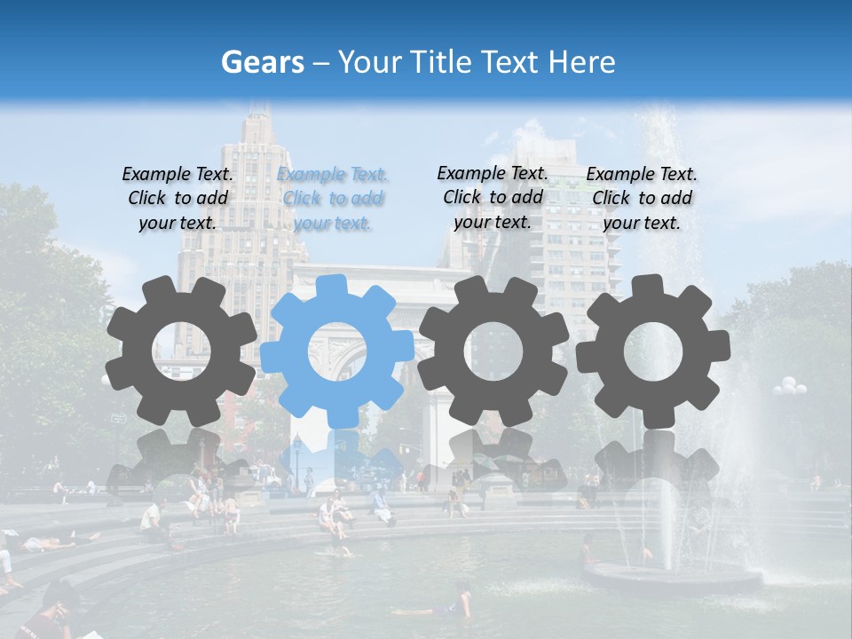 Downtown Triumphal Stone PowerPoint Template