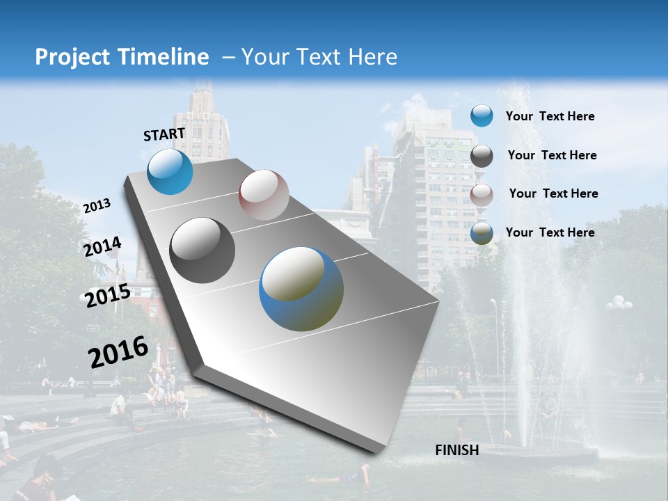 Downtown Triumphal Stone PowerPoint Template