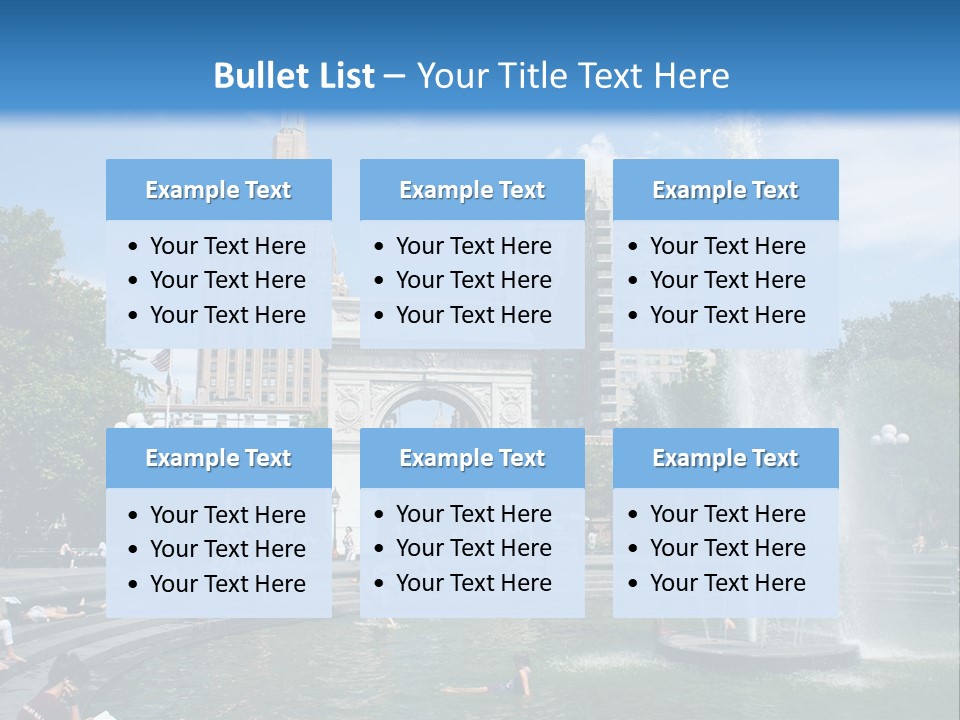 Downtown Triumphal Stone PowerPoint Template