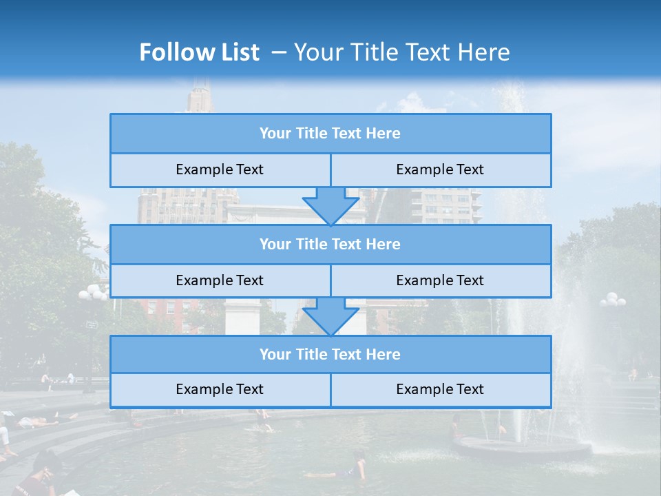 Downtown Triumphal Stone PowerPoint Template