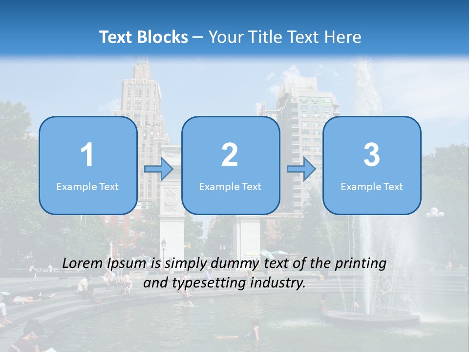 Downtown Triumphal Stone PowerPoint Template