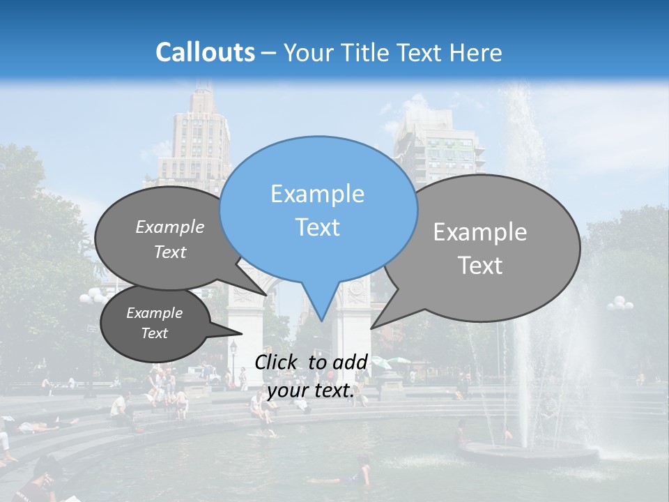 Downtown Triumphal Stone PowerPoint Template