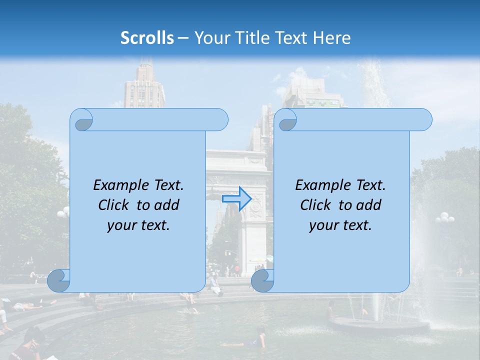Downtown Triumphal Stone PowerPoint Template