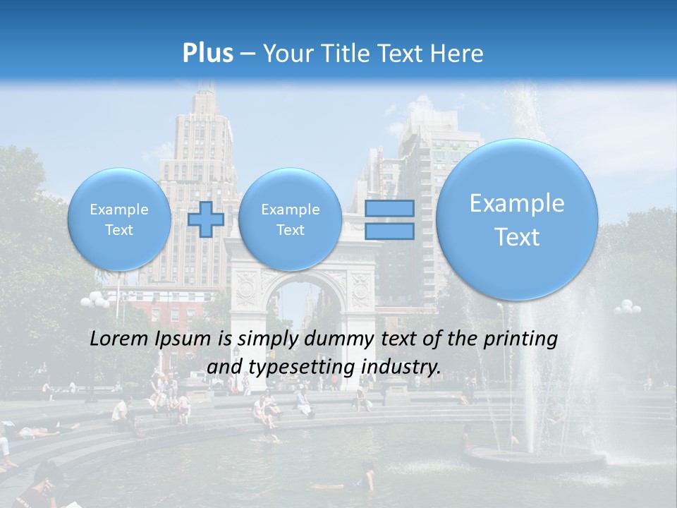 Downtown Triumphal Stone PowerPoint Template