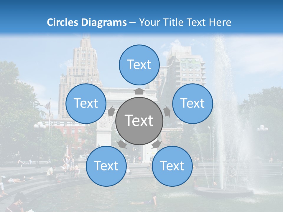 Downtown Triumphal Stone PowerPoint Template