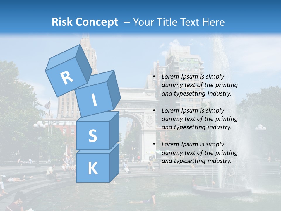 Downtown Triumphal Stone PowerPoint Template