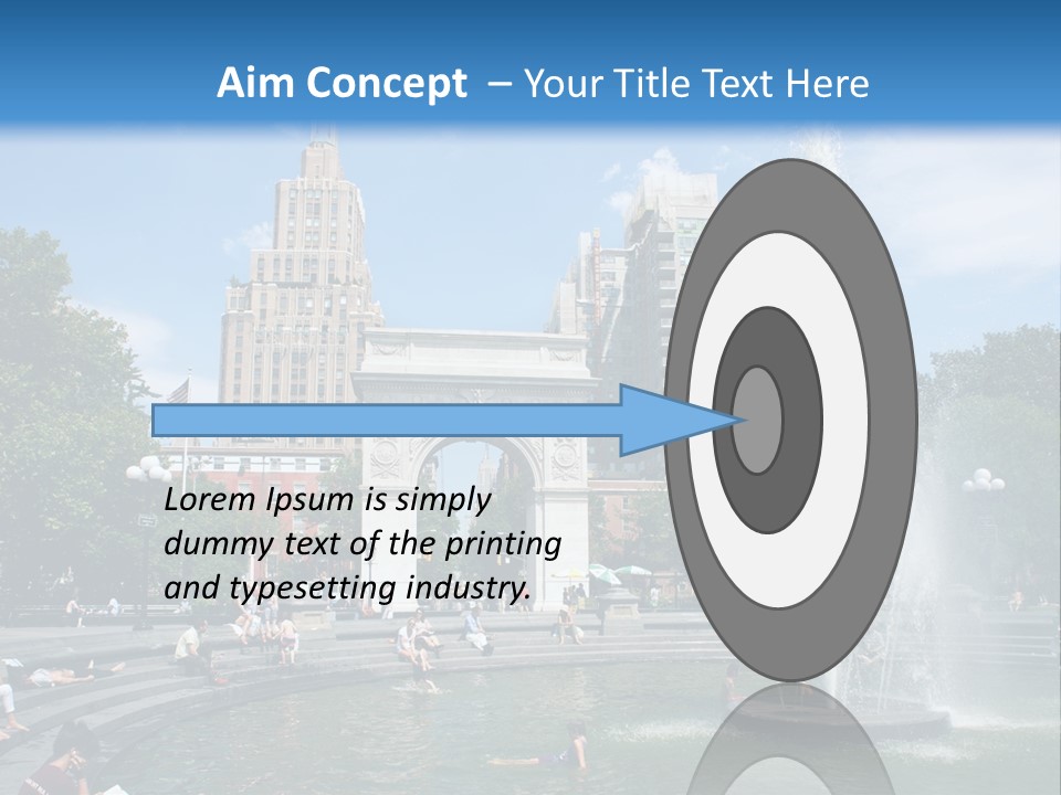 Downtown Triumphal Stone PowerPoint Template