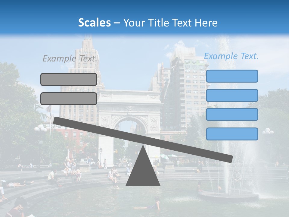 Downtown Triumphal Stone PowerPoint Template