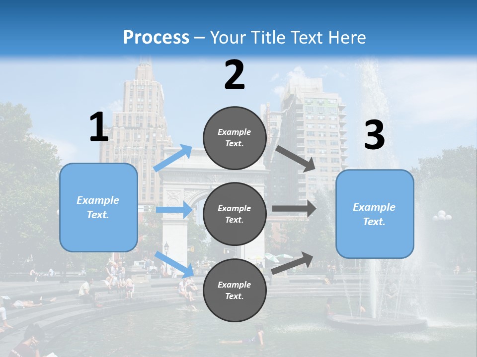 Downtown Triumphal Stone PowerPoint Template