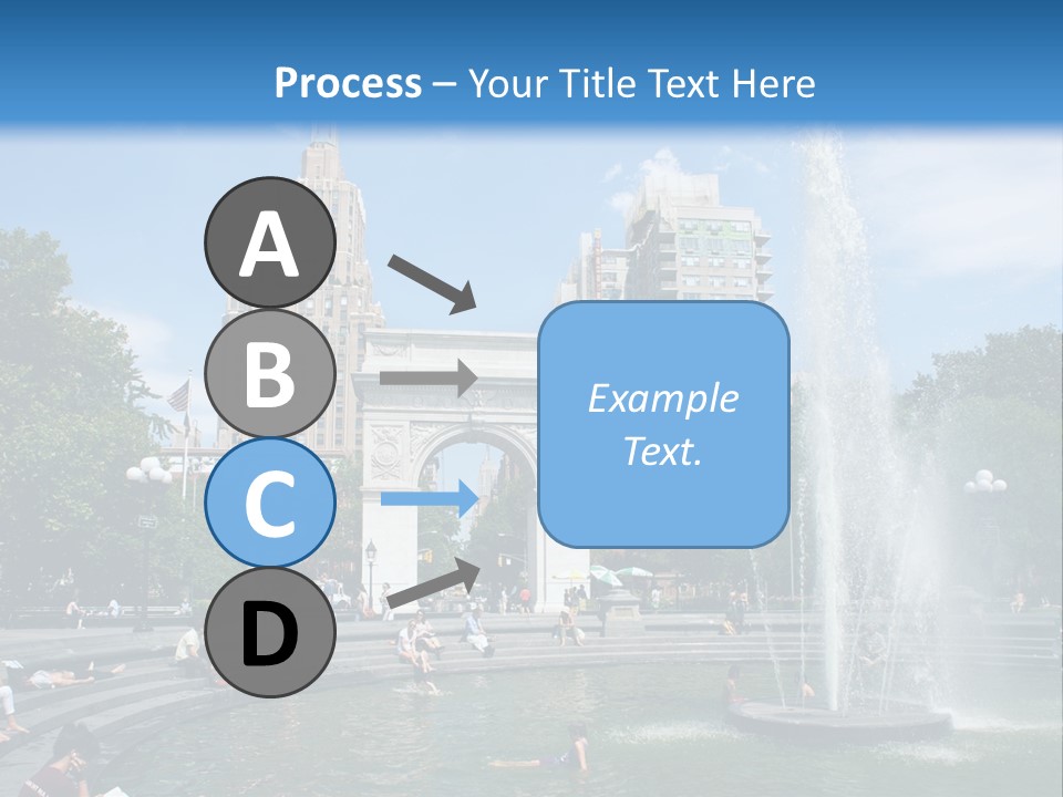 Downtown Triumphal Stone PowerPoint Template