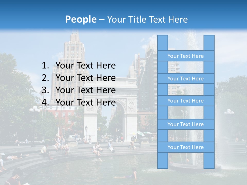 Downtown Triumphal Stone PowerPoint Template