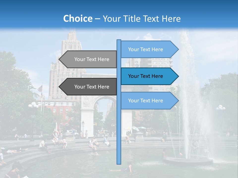 Downtown Triumphal Stone PowerPoint Template