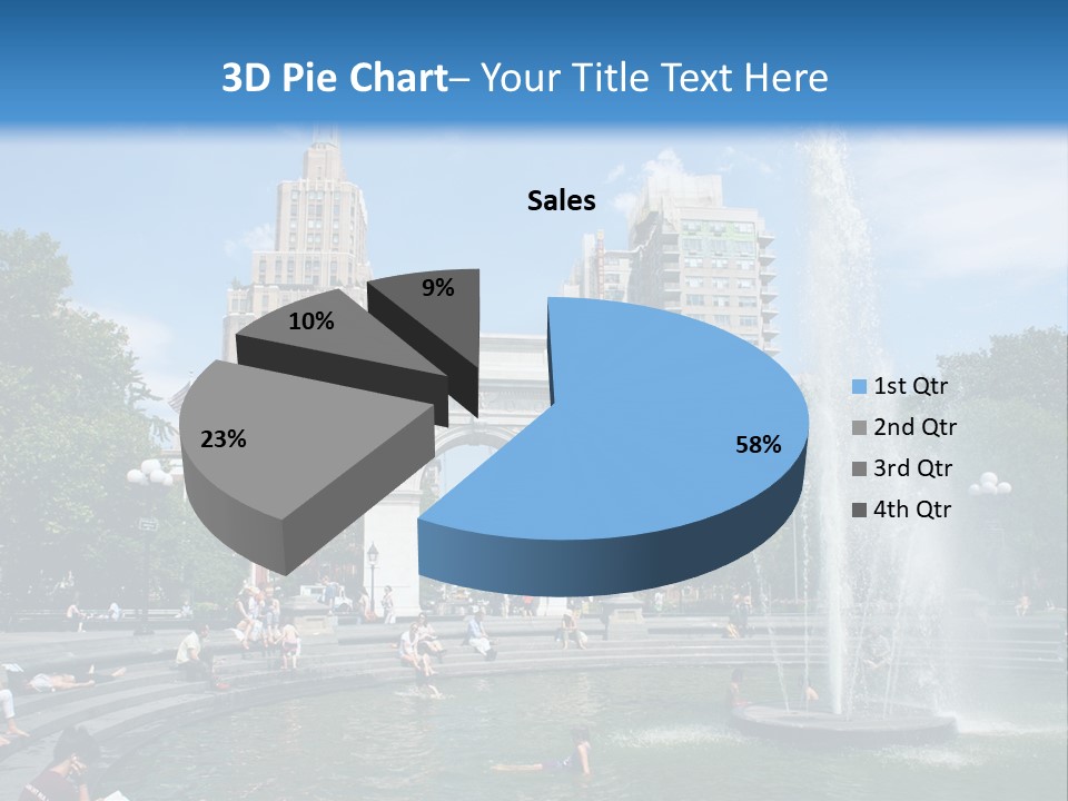 Downtown Triumphal Stone PowerPoint Template