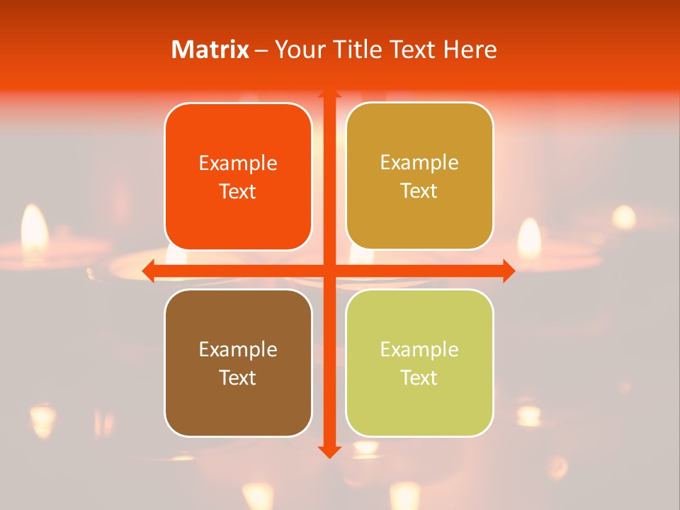 Christmas Mysterious Fire PowerPoint Template