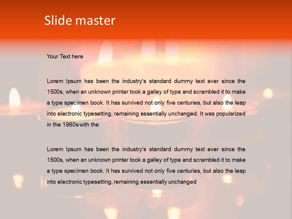 Christmas Mysterious Fire PowerPoint Template