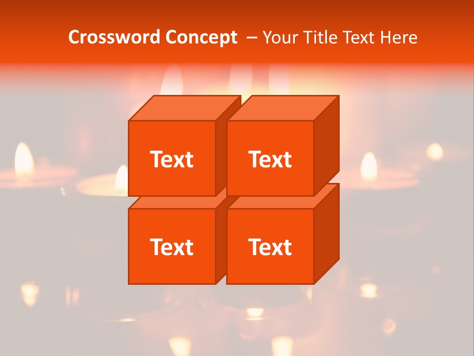 Christmas Mysterious Fire PowerPoint Template