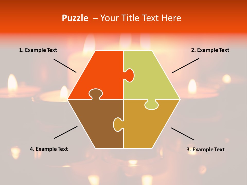 Christmas Mysterious Fire PowerPoint Template