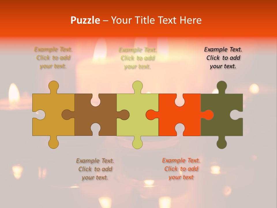 Christmas Mysterious Fire PowerPoint Template