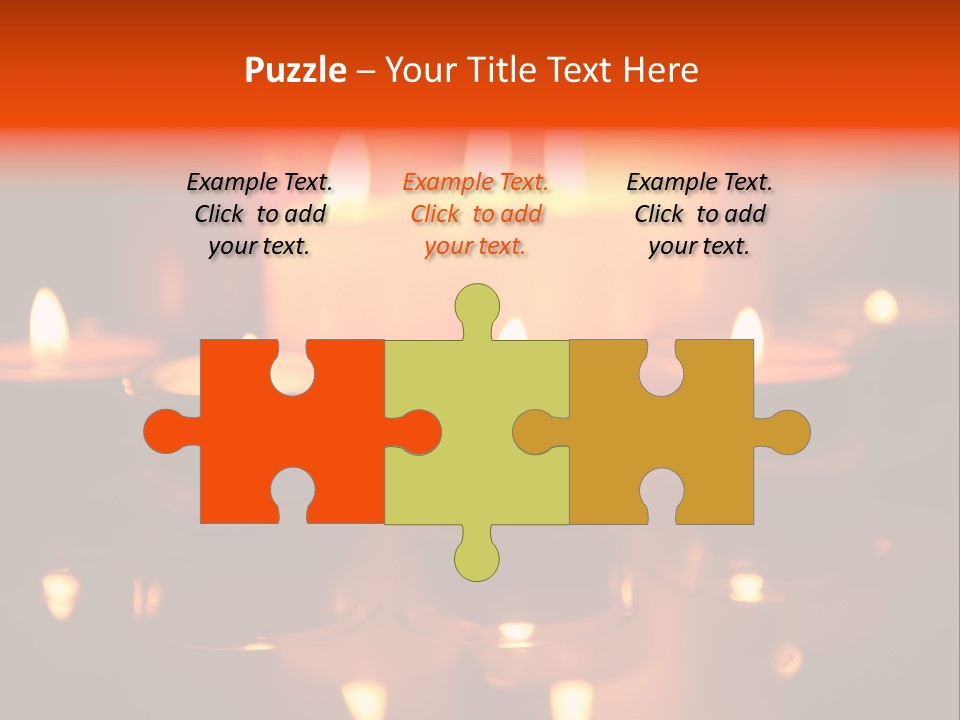 Christmas Mysterious Fire PowerPoint Template