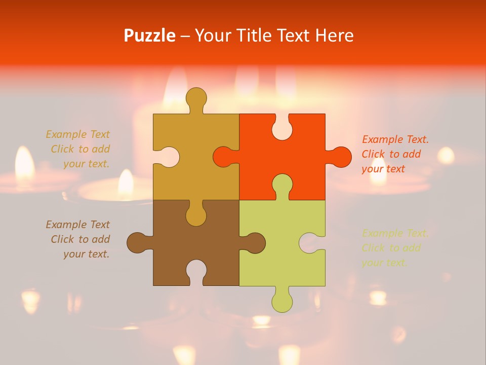 Christmas Mysterious Fire PowerPoint Template