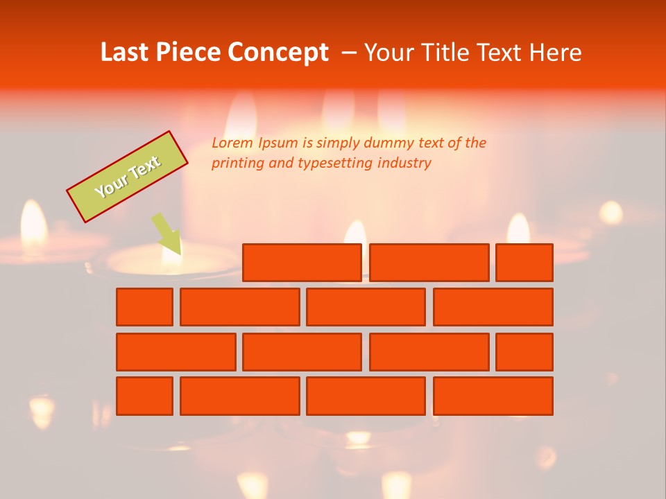 Christmas Mysterious Fire PowerPoint Template