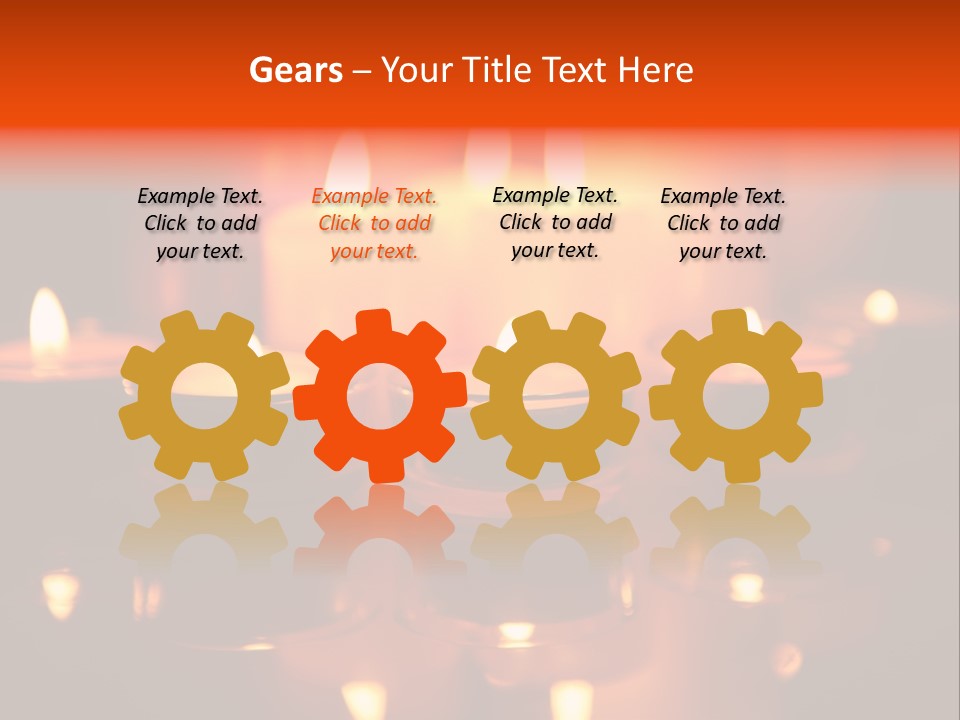 Christmas Mysterious Fire PowerPoint Template