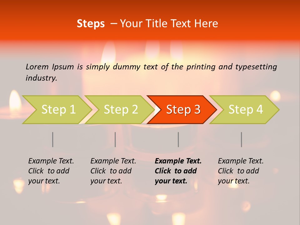 Christmas Mysterious Fire PowerPoint Template