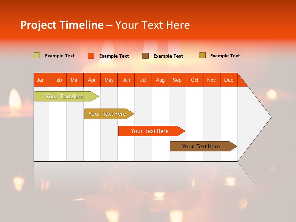 Christmas Mysterious Fire PowerPoint Template