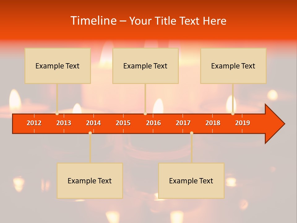 Christmas Mysterious Fire PowerPoint Template