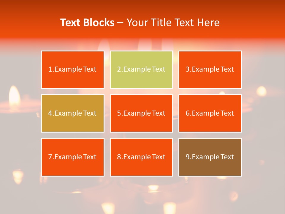 Christmas Mysterious Fire PowerPoint Template