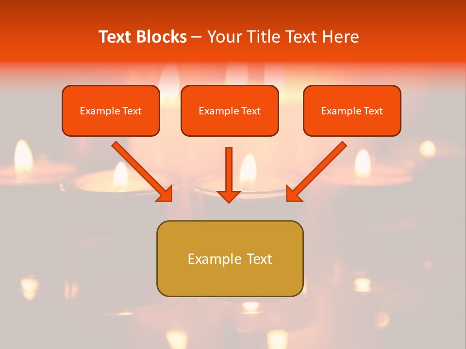Christmas Mysterious Fire PowerPoint Template