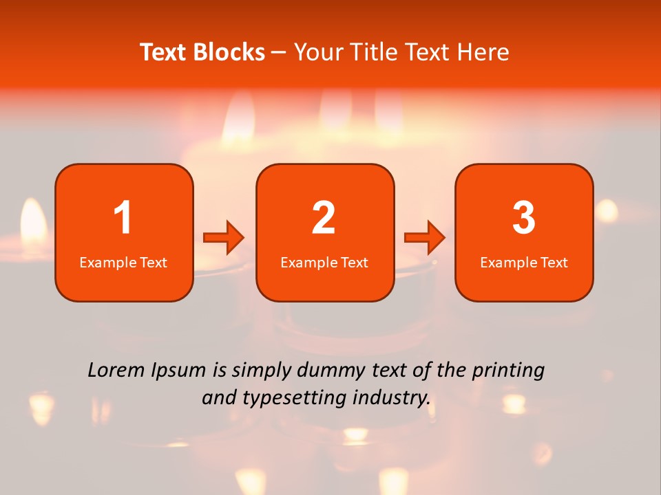 Christmas Mysterious Fire PowerPoint Template