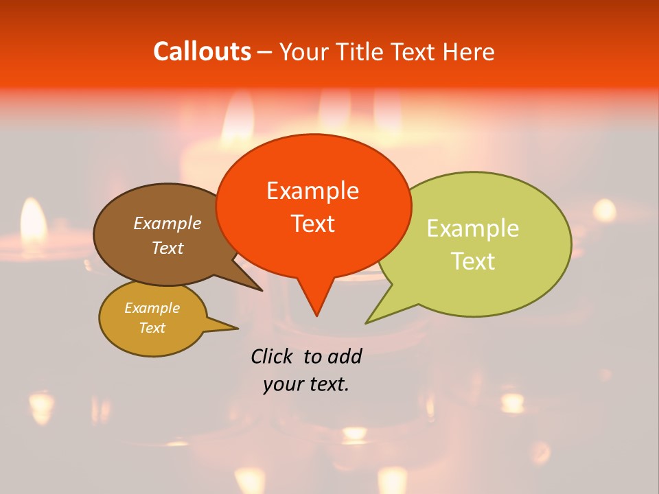Christmas Mysterious Fire PowerPoint Template