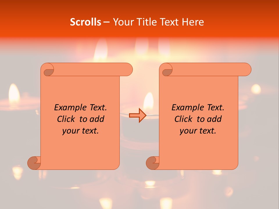 Christmas Mysterious Fire PowerPoint Template