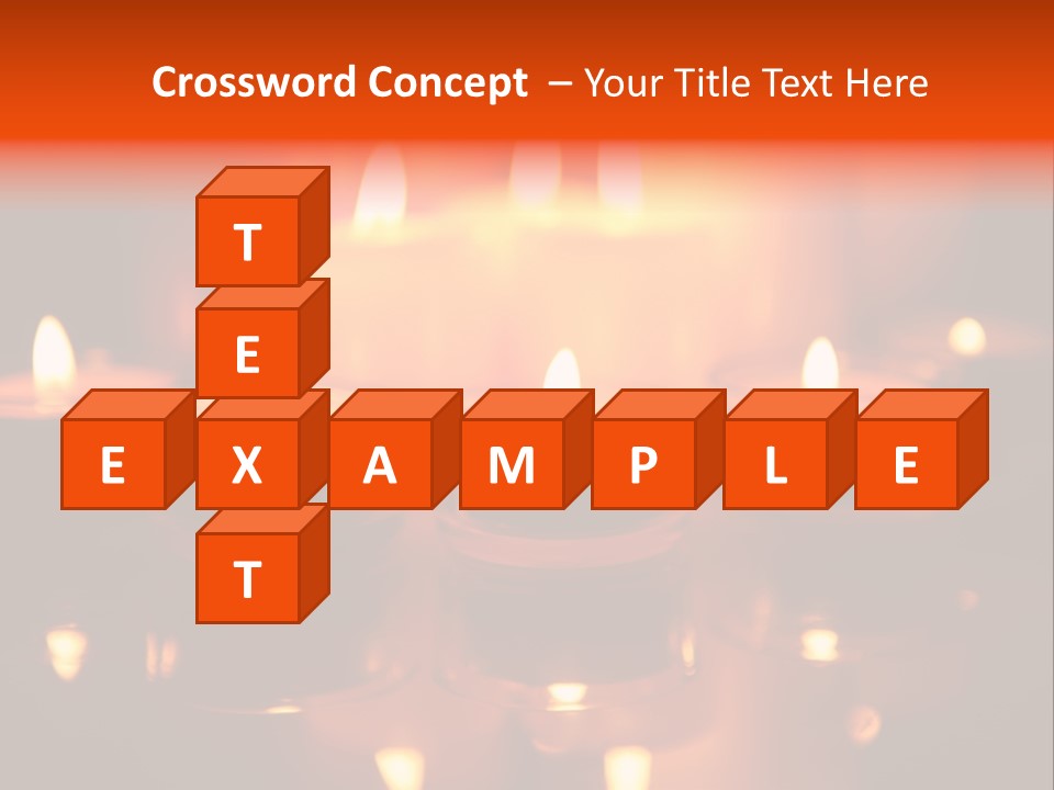 Christmas Mysterious Fire PowerPoint Template