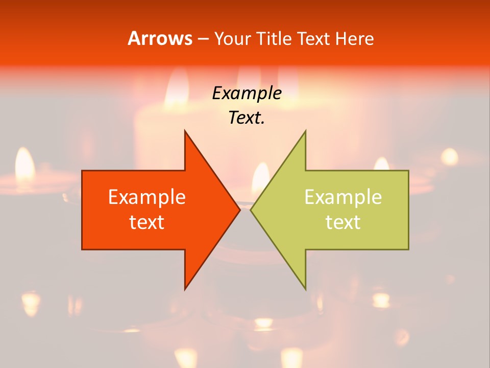 Christmas Mysterious Fire PowerPoint Template