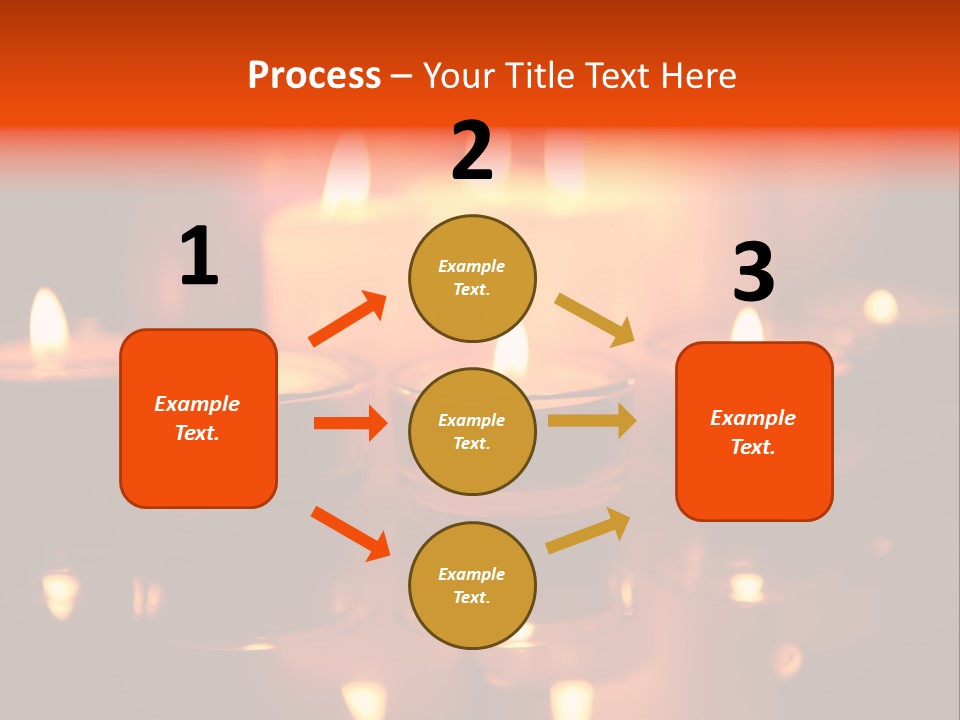 Christmas Mysterious Fire PowerPoint Template
